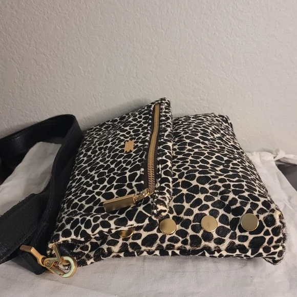 Hammitt Fold-Over VIP Medium Crossbody Dapple Calf Hair - Picture 7 of 16